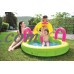 57" Bright Green, Yellow, and Pink Inflatable Children's Pool with Slide   